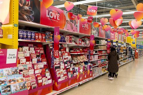 TESCO valentines day seasonal old swan liverpool