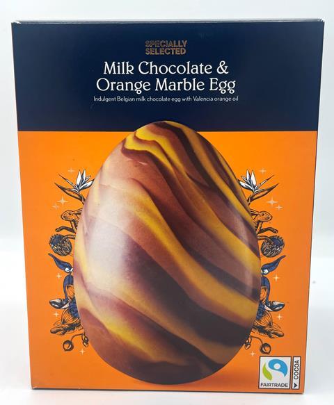 aldi Orange Marble easter Egg (1)