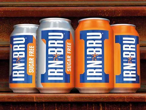 Irn Bru packaging