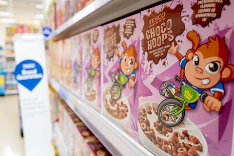 tesco cereal cartoon character