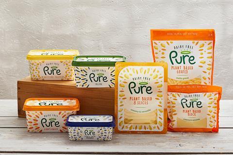 Pure range including new plant based cheese