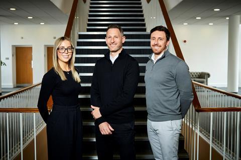 L-R Amy Wilkinson, Marc Braterman and Richard Elliott