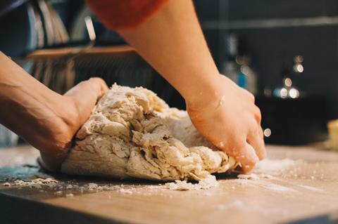 baking bread dough