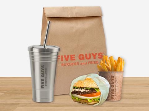 five guys non plastic packaging