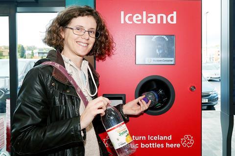 Iceland Merry Hill drs reverse vending machine