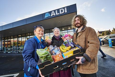 Aldi Neighbourly food donation