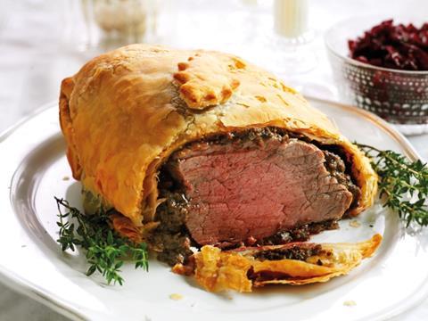 Sainsbury's beef wellington for christmas