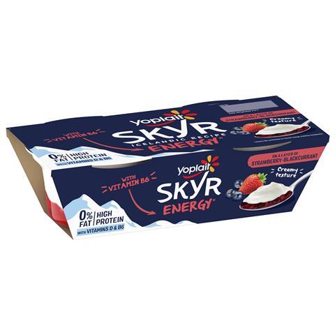 Yoplait SKYR ENERGY Strawberry and Blackcurrant