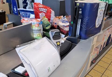Aldi checkout scanner