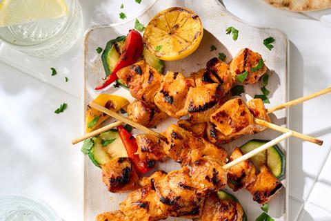 Chilli Chicken Kebabs