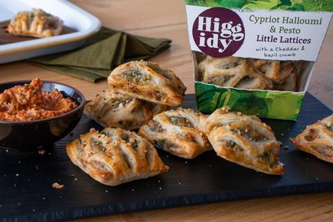 Higgidy halloumi & pesto little lattices