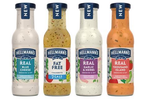 Hellmann's relaunched salad dressings