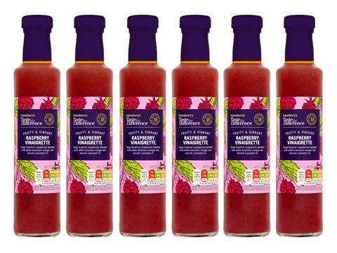 sainsbury's taste the difference raspberry vinaigrette