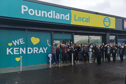 Poundland Local Kendray colleagues get ready to open (2)