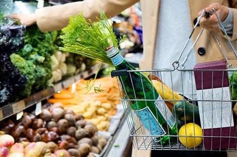 Plastic free shopping basket