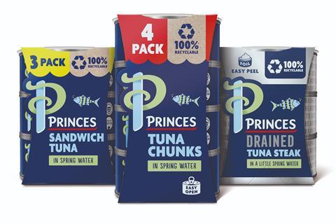 Princes plastic free packaging