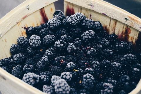 frozen fruit blackberries