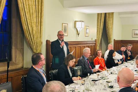 FWD CEO James Bielby speaking at the launch of the Food Resilience Commission