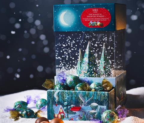 M&S Magical Snowing Forest, £16