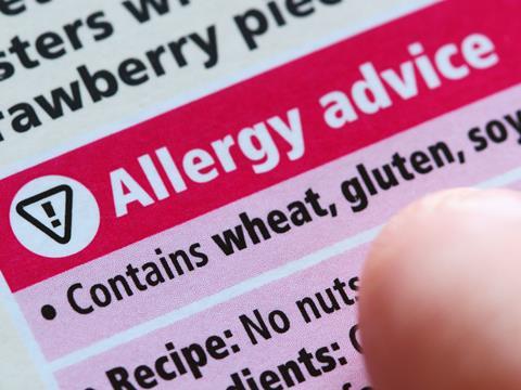 allergy label