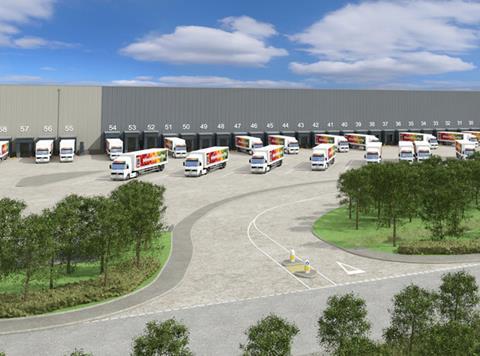 Aldi distribution centre Wales