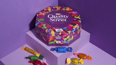 Quality Street Paper Tub