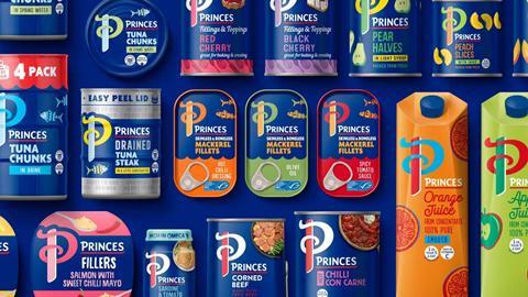 princes tuna range