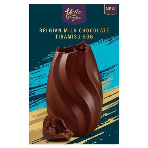 Taste the Difference Belgian Milk Chocolate Tiramisu Egg 230g (1)