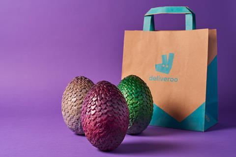 deliveroo game of thrones dragon easter egg