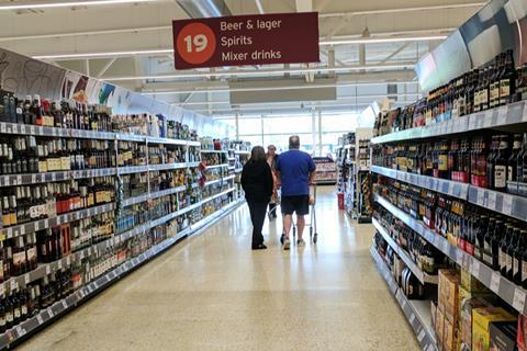 sainsbury's bws aisle