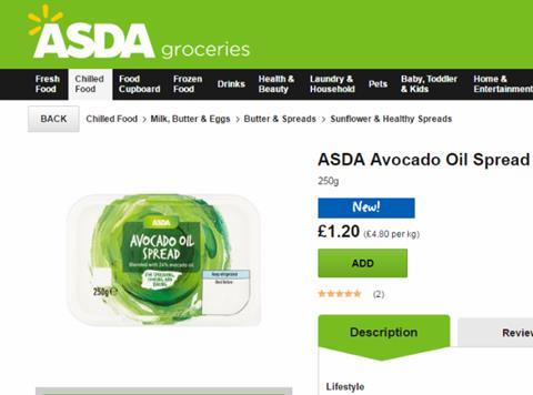 asda avocado spread