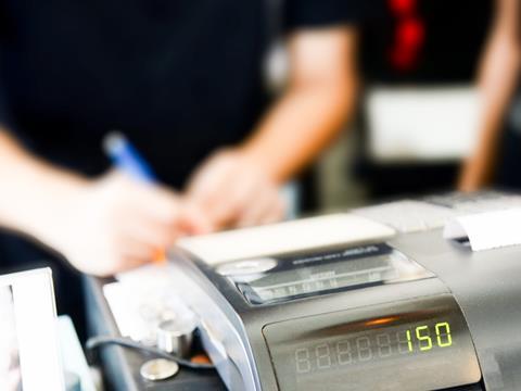 cash register till checkout pay