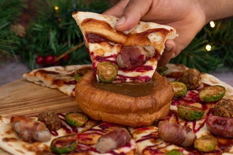 Santas Little Dunker pizza