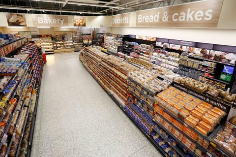 Asda bakery aisle 