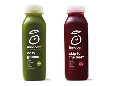 Innocent cold-pressed juices