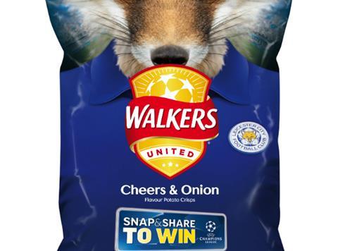 Walkers Leicester FC Champions League Cheers & Onion pack