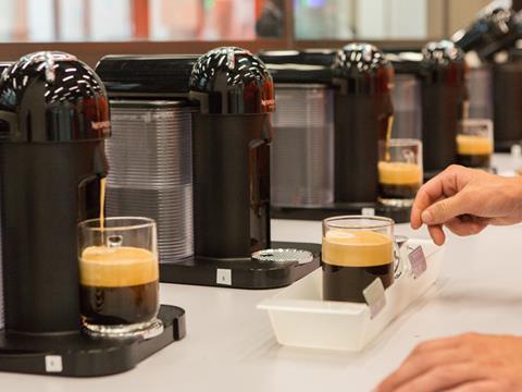 Finished VertuoLine product tasting Nestlé coffee machines