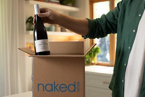 naked wines customer box wine bottle