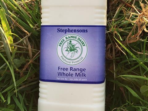 Stephensons dairy free range milk