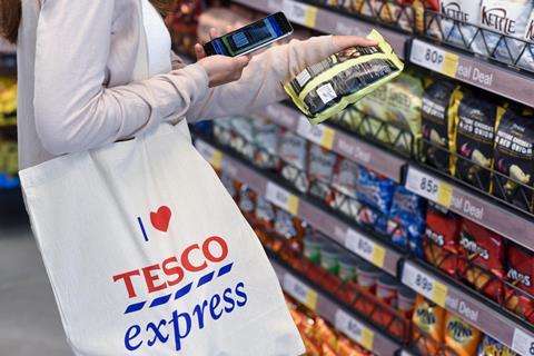 tesco express shopper mobile scan