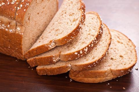 Sliced bread loaf