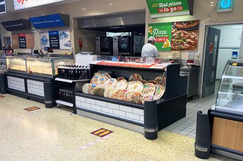 Sainsburys pizza counter