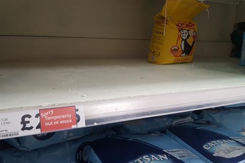 tesco cat litter