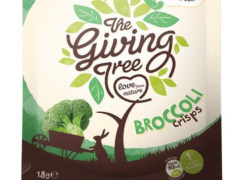 giving tree broccoli crisps