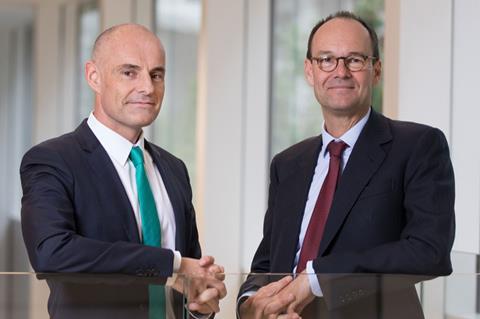 Asda's Roger Burnley and Sainsbury's Mike Coupe 