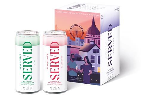 Served Hard Seltzer Variety 4 Pack