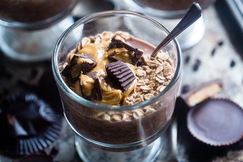 porridge oats chocolate peanut butter cups