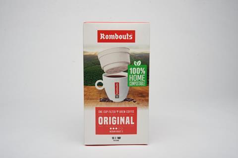 Rombouts Original Home Compostable One Cup Filter Brew Coffee