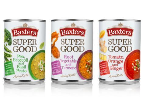 Baxters Super Good soup lineup