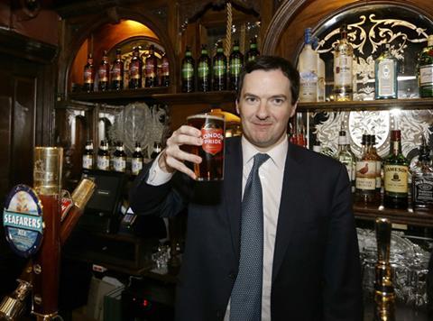 George Osborne pint